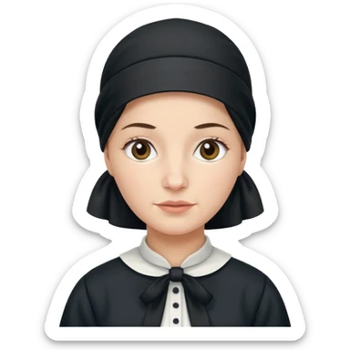 amish women with bonnet sticker