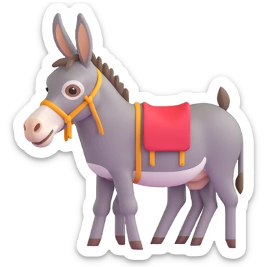Donkey sticker
