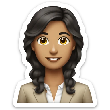 Spanish luxury realtor dark hair tan skin sticker