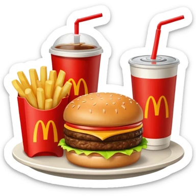 1990’s McDonald’s meal  sticker