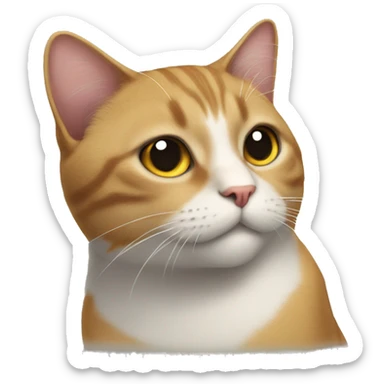 gato con libret sticker