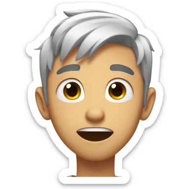 youtuber jaxi holding his face with both hands and looking up with hope sticker