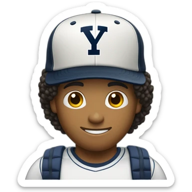 guy wearing a yale baseball cap backwards, holding a soccer and a Thinkpad sticker