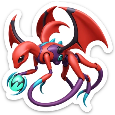 Genesect-Deoxys-Darkrai-Yveltal-Lunala-Fakémon-hybrid-creature (full body)  sticker