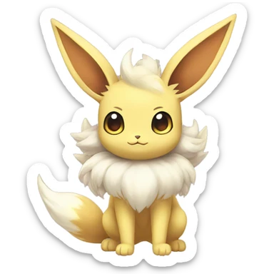 Kawaii Eeveelution-Cute-Pokémon-fusion full body sticker