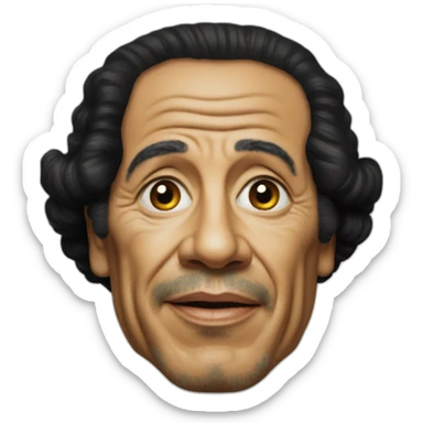 muammar gaddafi sticker