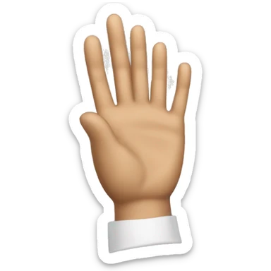  una mano pero que tenga movimiento, como si la se moviera hacia delante  sticker