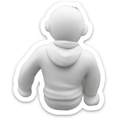 person on top of st louis arch sticker