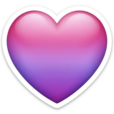 ombré heart sticker
