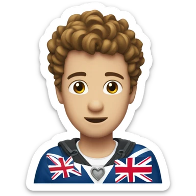 United Kingdom heart sticker