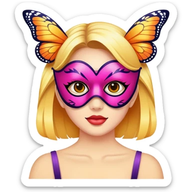 Crea un emoji para usar en WhatsApp con estos dos emoji 🥷🏻🦋. sticker
