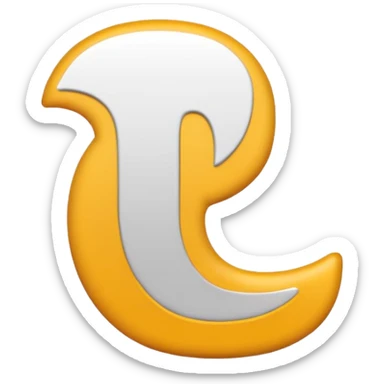 A lowercase letter i emoji, simple and clear, with a dot above it, in a playful and friendly style sticker