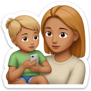 A parent and child sitting together, talking—the parent is actively listening, while the child feels safe and comfortable opening up. No judgment, no lectures—just genuine connection. sticker
