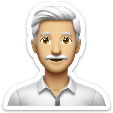 ağzından salya akan adam çok dikkatli düşünüyor ve o sırada ayakkabısı patlıyor sticker