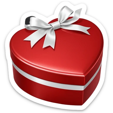 valentines day heart shaped box of chocolates sticker