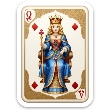 queen of clubs sticker