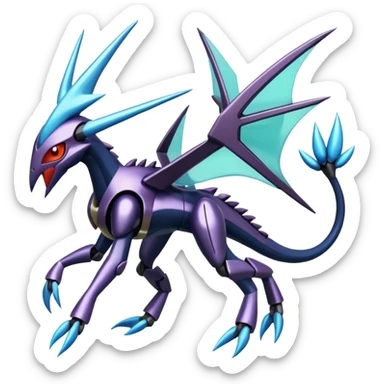 Dialga-Genesect-Miraidon-Darkrai-Deoxys-Giratina-Palkia-Meloetta-fusion-animal-Pokémon-hybrid sticker