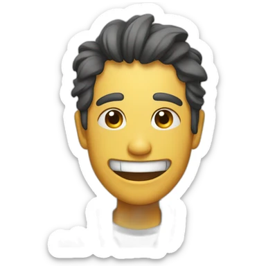 riendo a carcajadas sticker