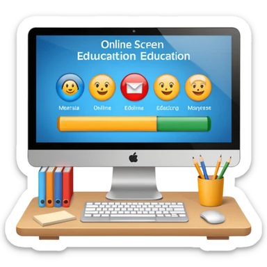 online education sticker