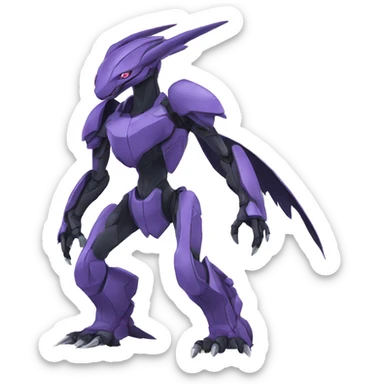  Cool Edgy Godly Futuristic Digimon-Fakemon-Genesect-Reptile full body sticker