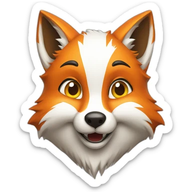 Gaming fox sticker