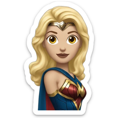 Wonderwoman blonde sticker