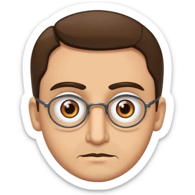 Pastor alemán Brown con ojos brown  sticker