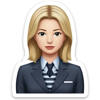 Emily VanCamp is sharon carter in captain america civil war, wear office dress striped shirt unbuttoned suit sticker