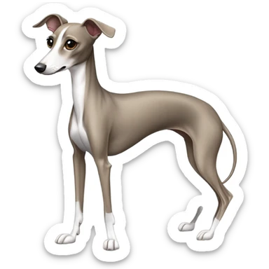 Italian greyhound evening gown  sticker
