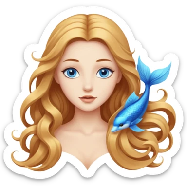 Beautiful mystic siren sticker