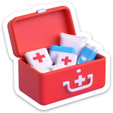 first aid kit sticker