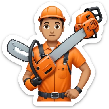 Hoodlum with chainsaw sticker