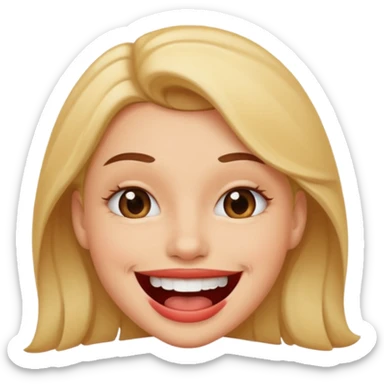 smiley qui se mord les levre  de maniere sexy sticker