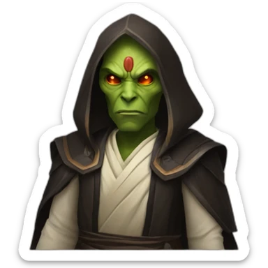 sith jedi in world of warcraft sticker