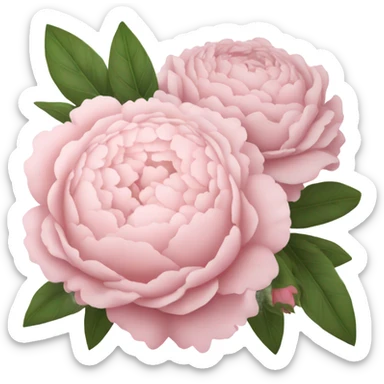 pale pink flower bouquet  sticker