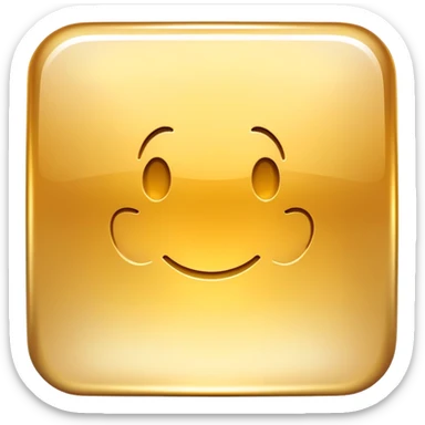 A golden square with a slight gradient sticker