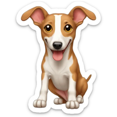 happy podenco sticker
