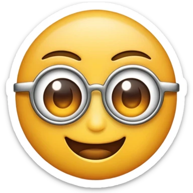 Haz un emoji con q este cansado q tenga ojeras, pero a este feliz así ☺️ pero que se le note  cara de cansancio sticker