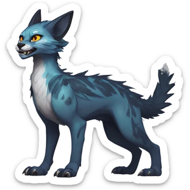 Cool Edgy Vernid species by LiLaiRa full body sticker