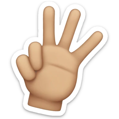 Two small little fingers that are used sticker