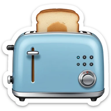 light blue toaster sticker