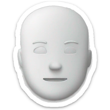 generate icon for a project called quit bs in minimal monochromatic fashion with white background sticker