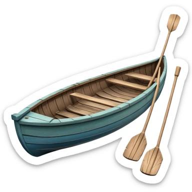 Rowboat – Small boat with oars sticker