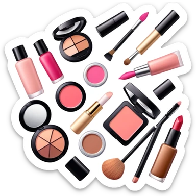 Productos de maquillaje  sticker