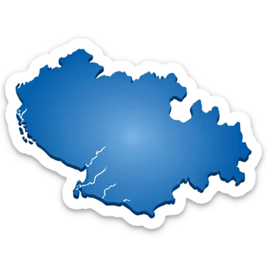 CROATIA COUNTRY OUTLINE sticker