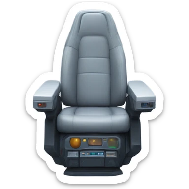 Spaceship’s captain’s seat sticker
