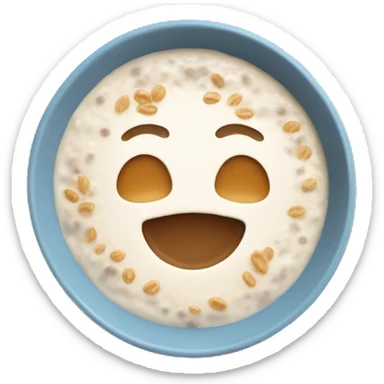 porridge with oat milk sticker