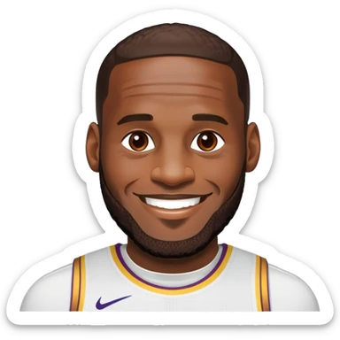 LeBron gooning sticker