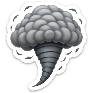 A tornado sticker