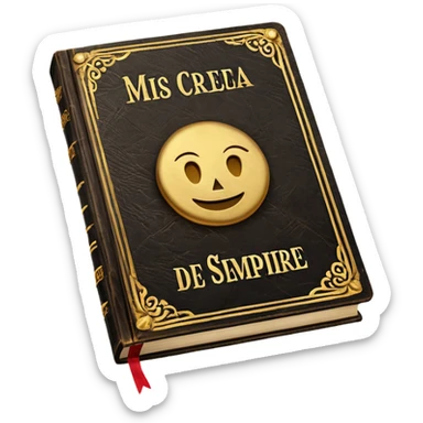 just only a book with the name "mis creencias de siempre"  sticker